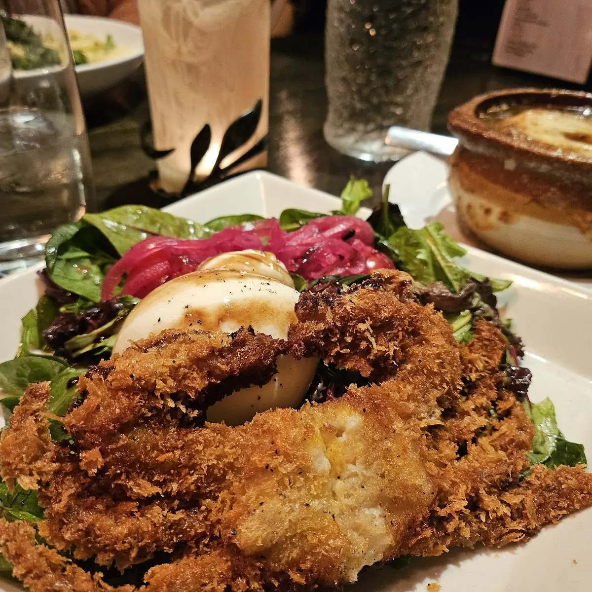 Burrata & Soft Shell Crab Salad