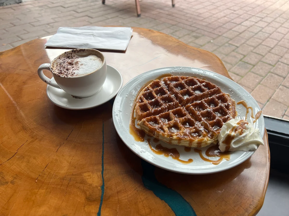 Waffel Mit Ahorn Sirup