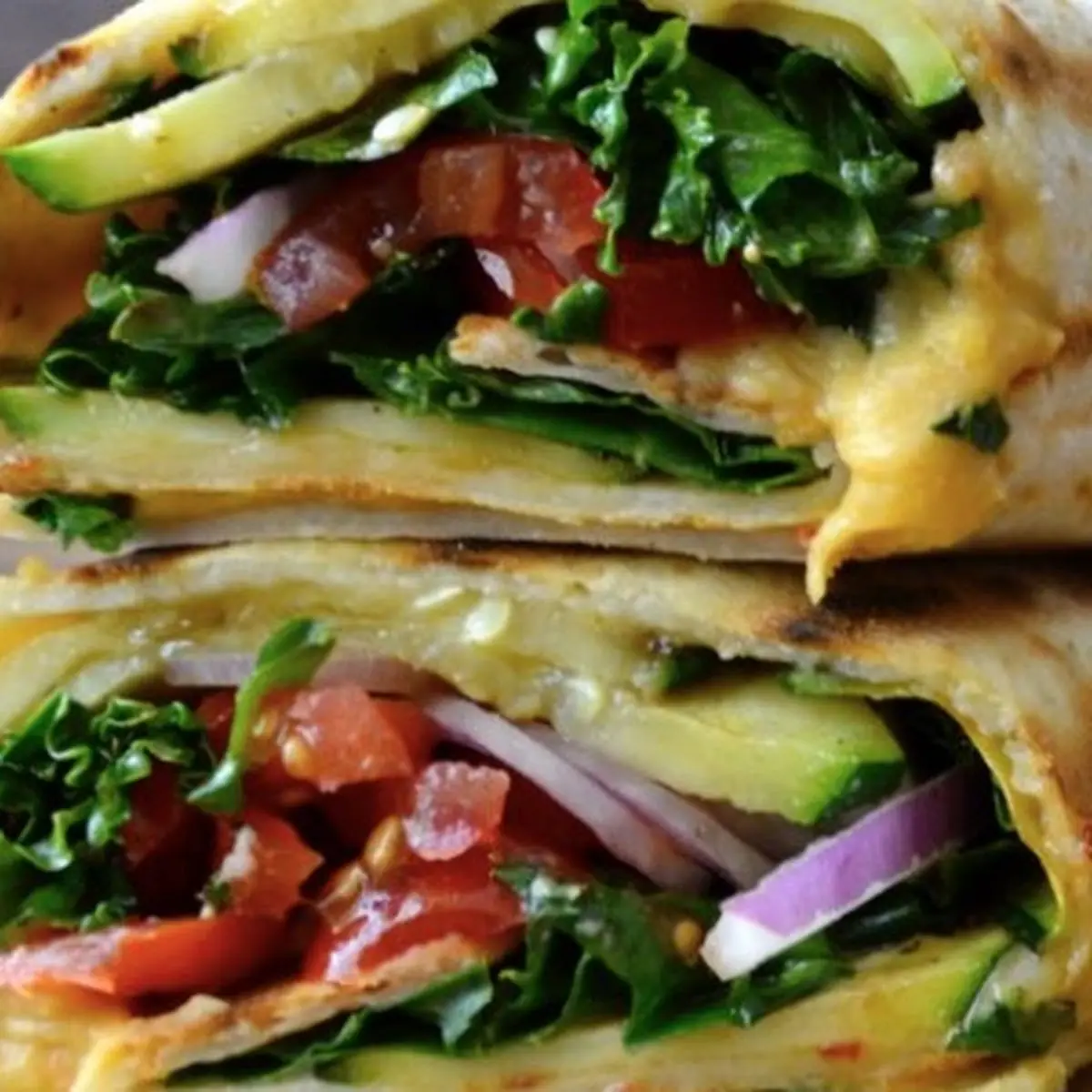Grilled Zucchini Hummus Wrap