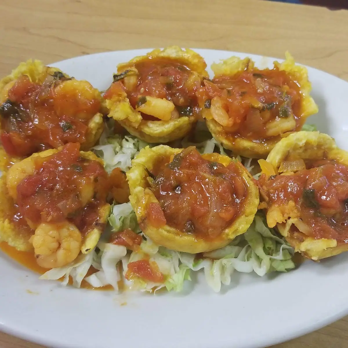 Tostones Rellenos De Camaron