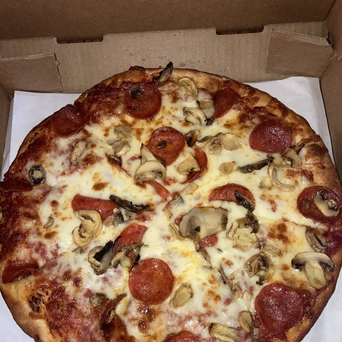 Pepperoni and Mushroom Pizza
