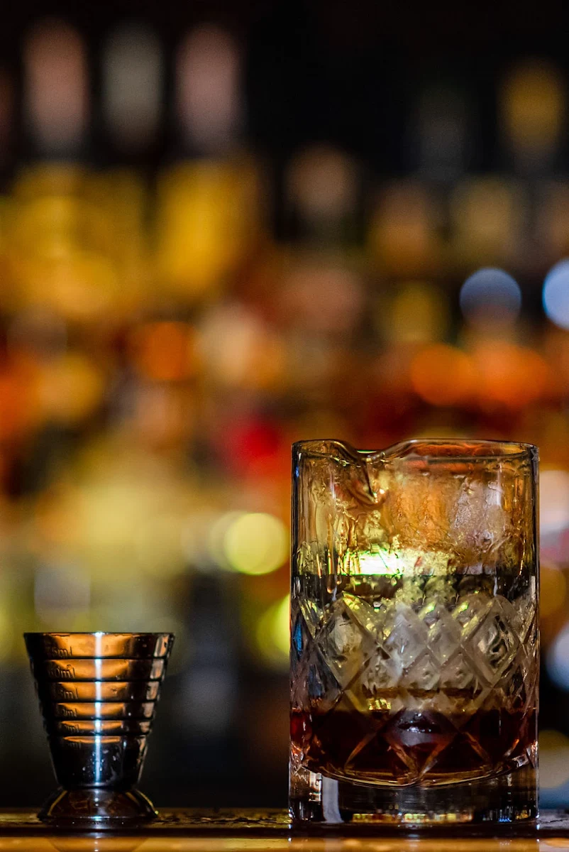 Old Fashioned Cocktail with Orange Peel