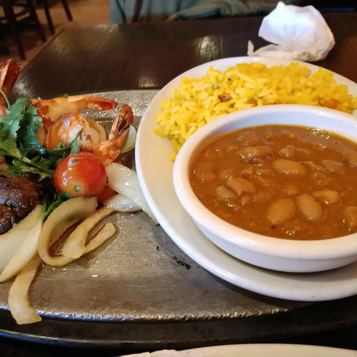 Steak and Shrimp Fajitas