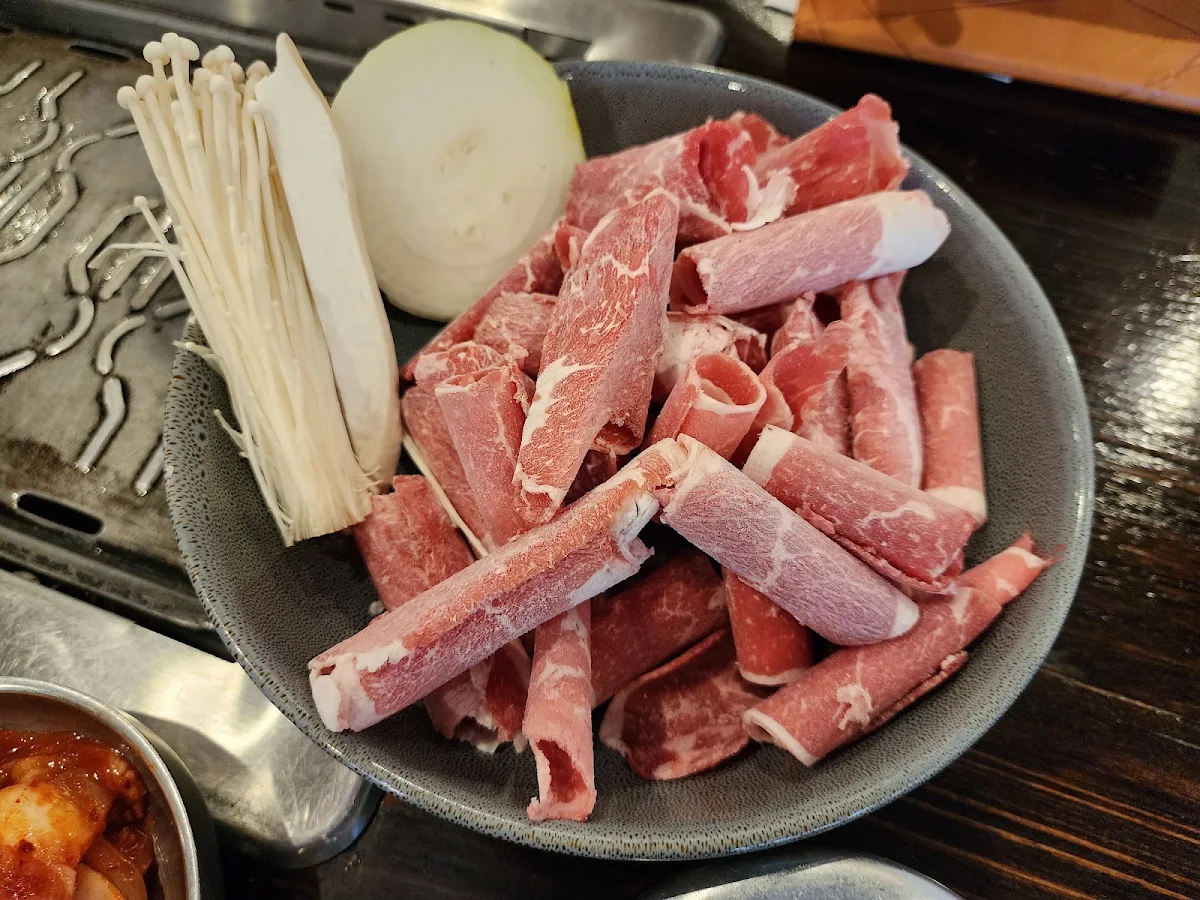 Brisket, Geonbae Korean BBQ & Buffet- Hastings