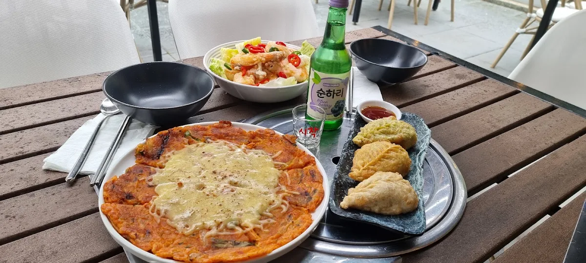 Kimchi Pajeon, Geonbae Korean BBQ & Buffet- Hastings