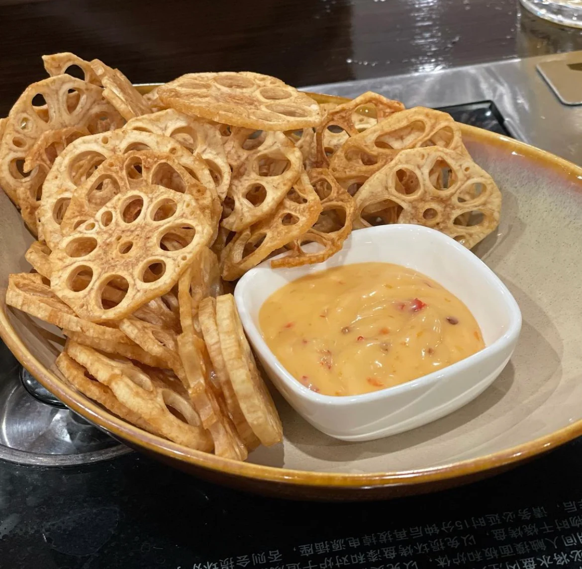 Lotus Fritters, Geonbae Korean BBQ & Buffet- Hastings