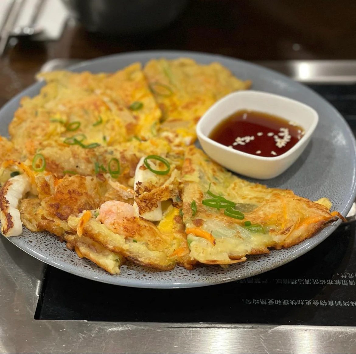 Prawn Pancake, Geonbae Korean BBQ & Buffet- Hastings