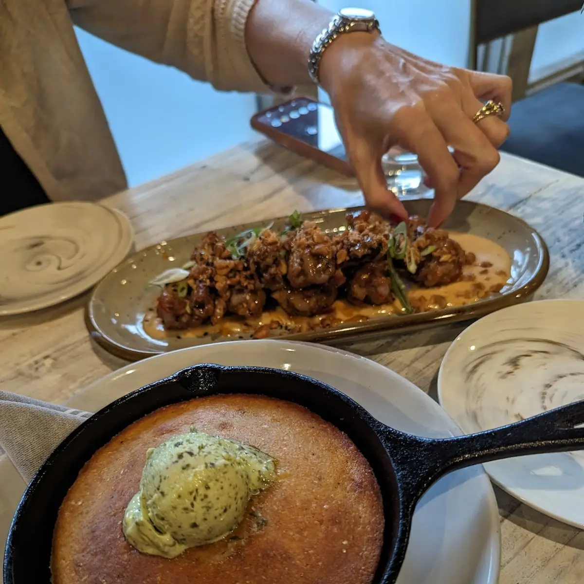 Corn Bread and Chicken Wings