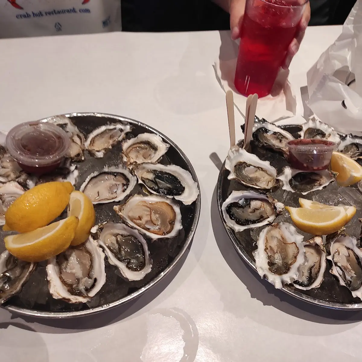 Oysters and Scallops on the Half Shell Raw
