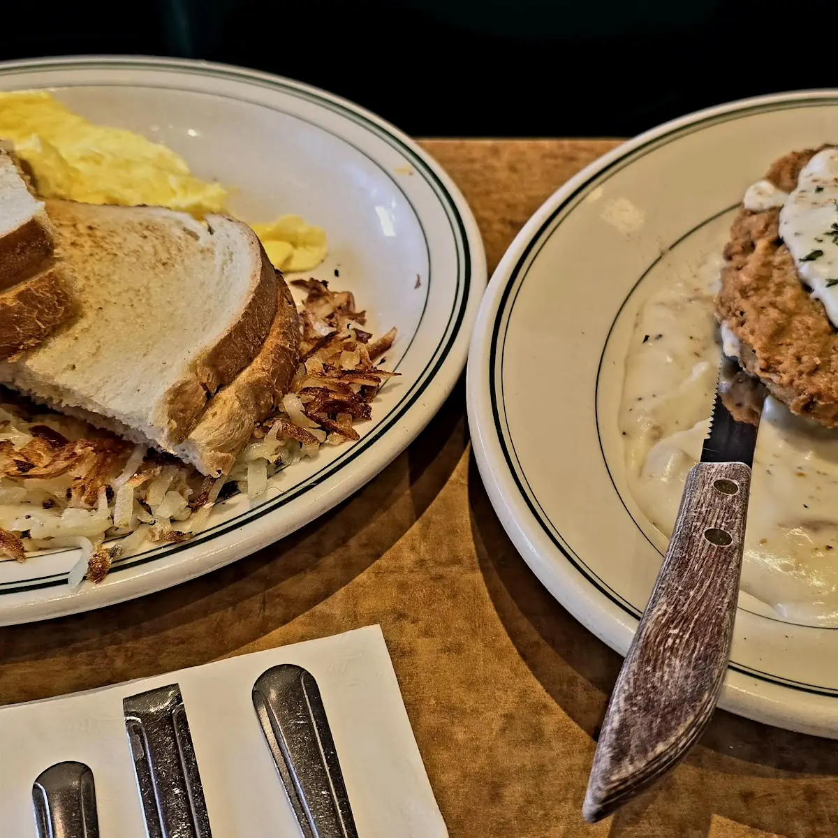 Country Fried Steak with Eggs