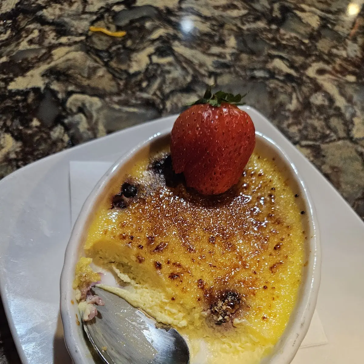 Huckleberry Creme Brulee