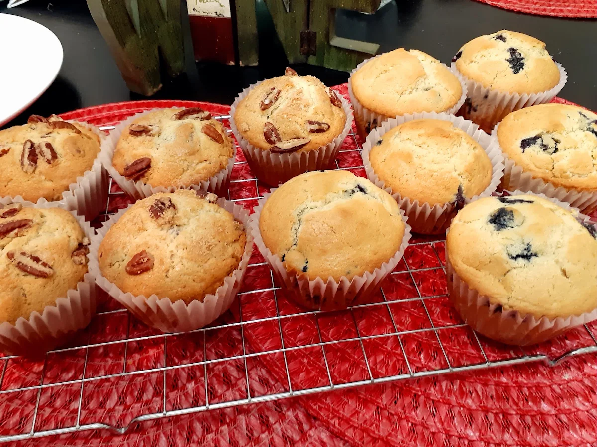 Blueberry Muffins and Pecan Pie Muffins
