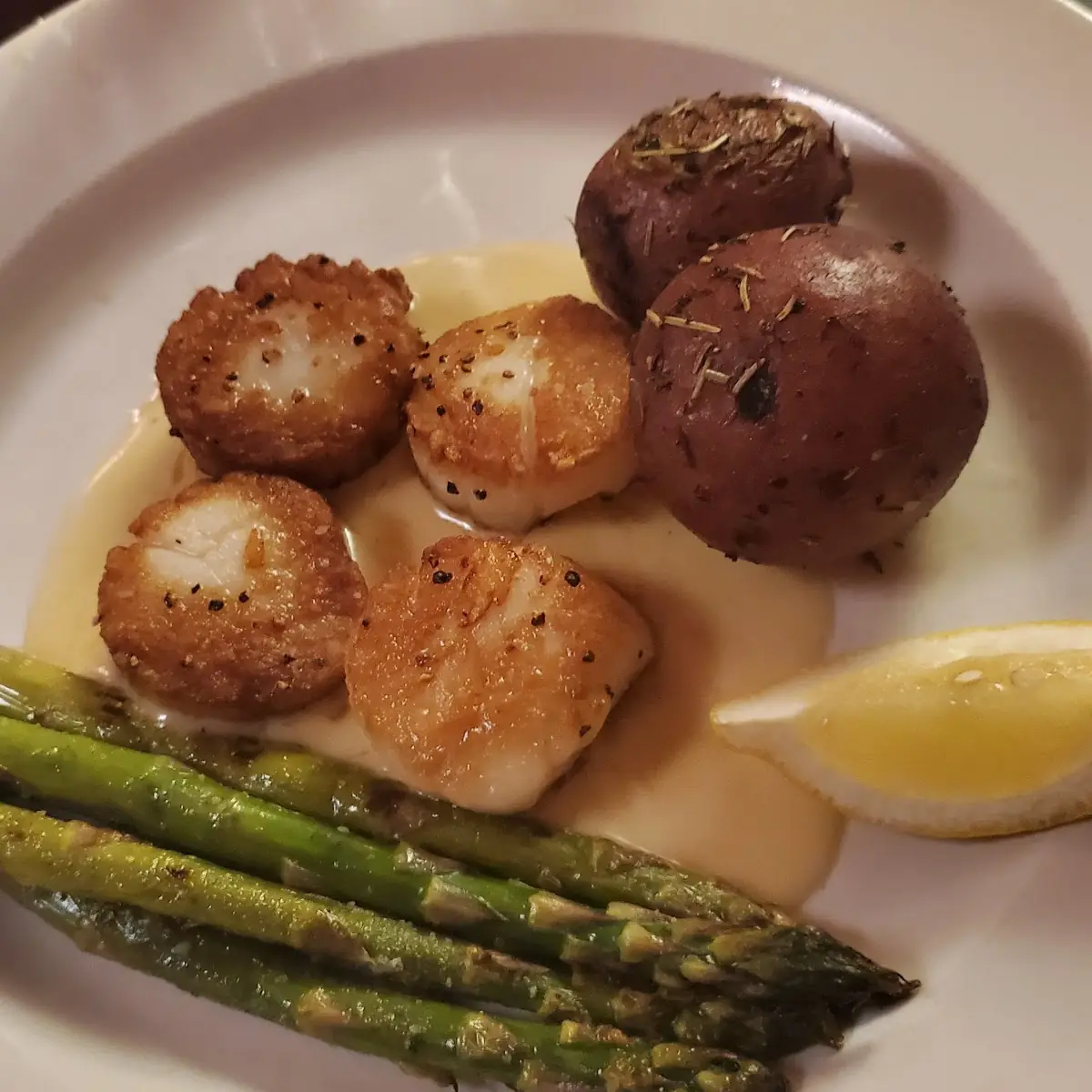 Scallops with Garlic Sauce