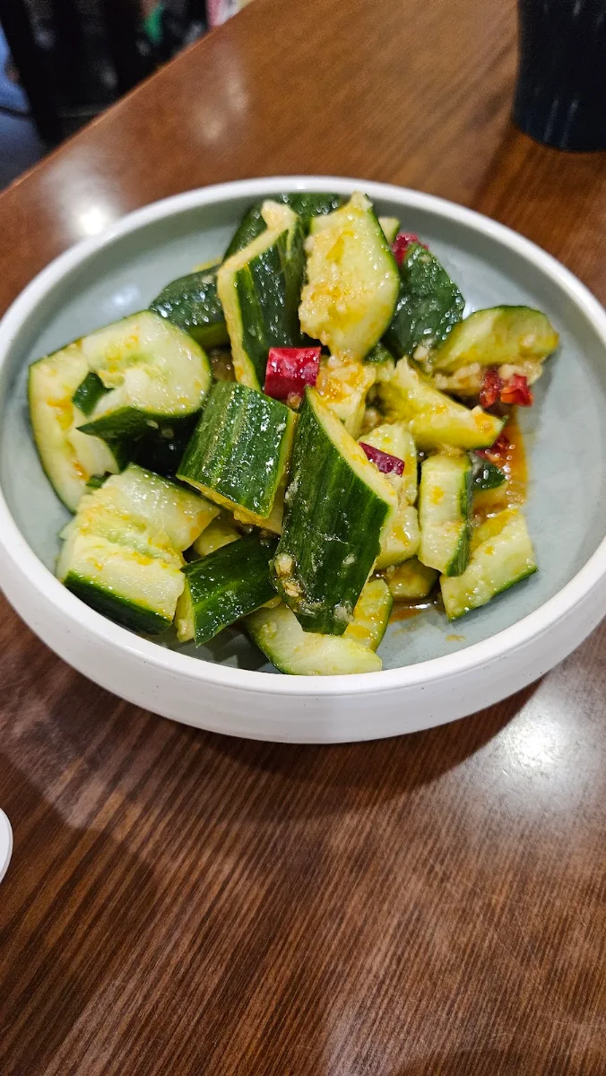 Marinated Cucumbers, Jasmine Flowers Cuisine