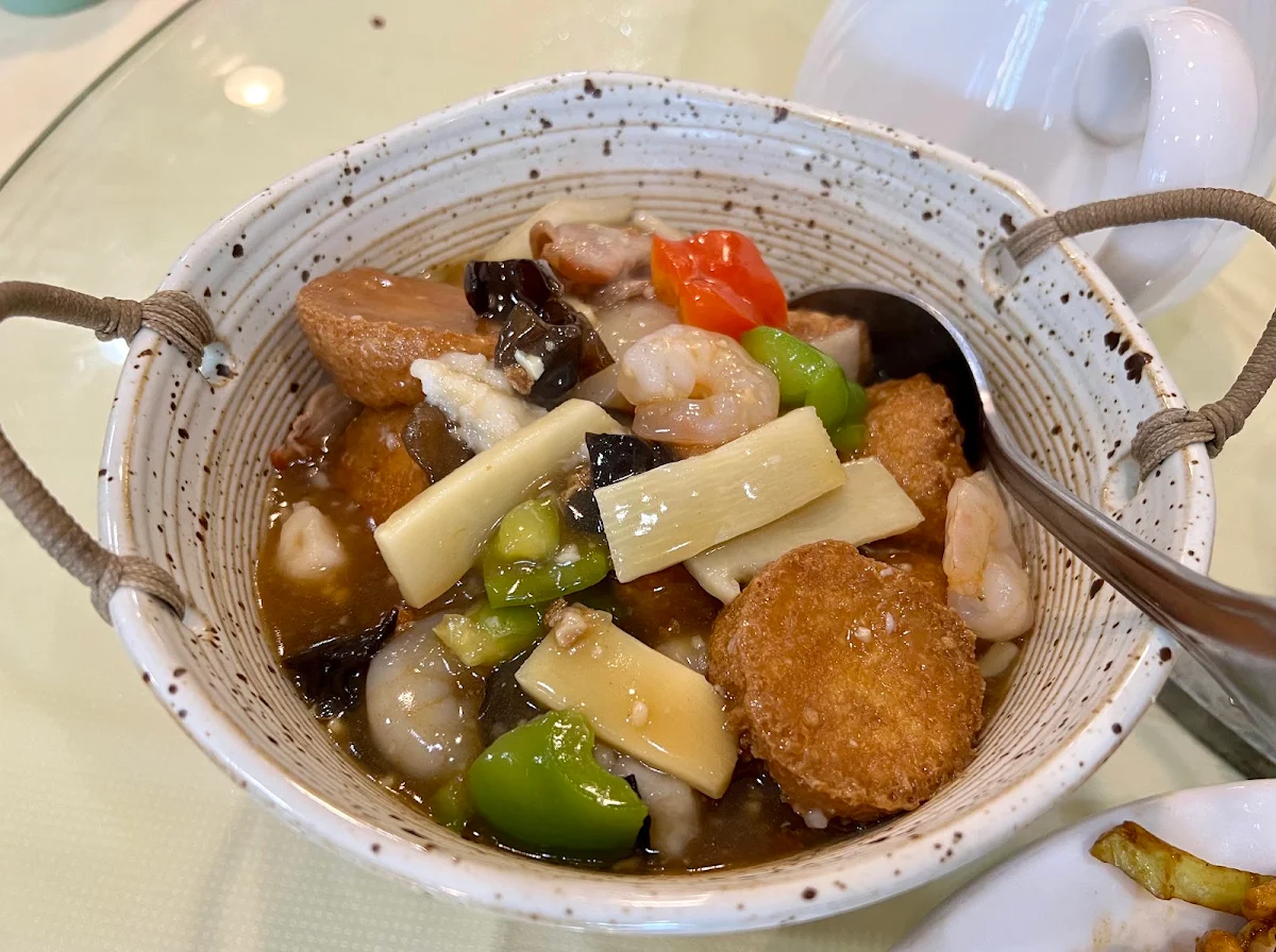 Soft Egg Tofu and Seafood, Jasmine Flowers Cuisine