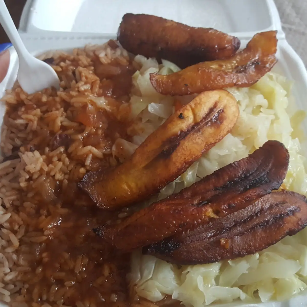 Plain Rice & Plantains