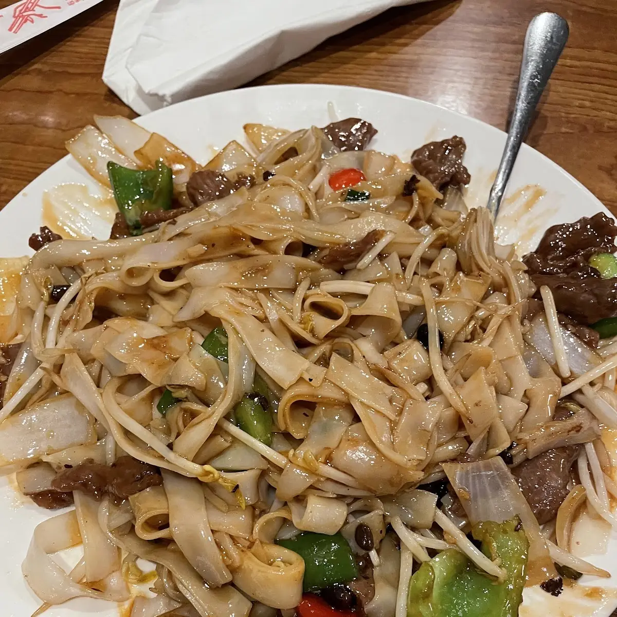 Beef Chow Fun with Black Bean Sauce