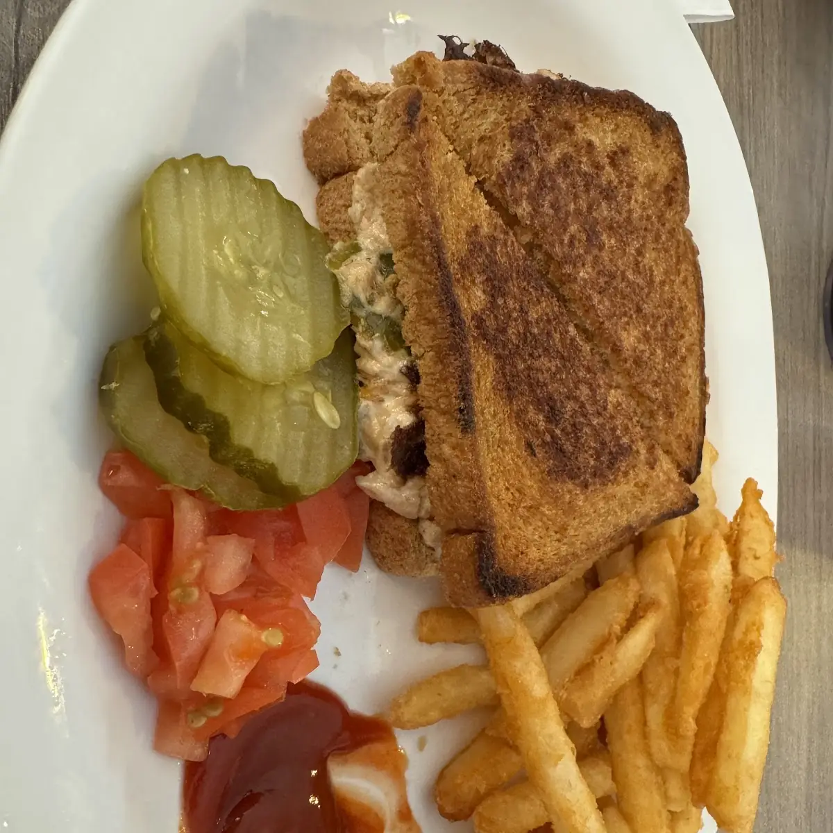 Tuna Melt with Fries