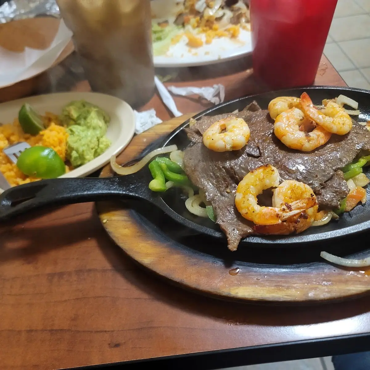 Beef Fajitas & Shrimp