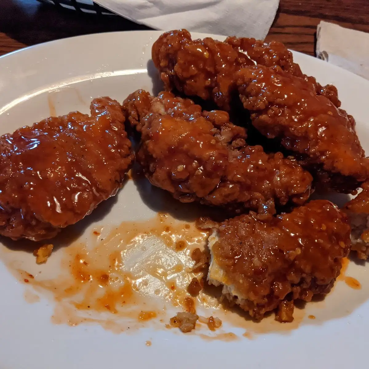 Buffalo Fingers in Thai Chili Sauce