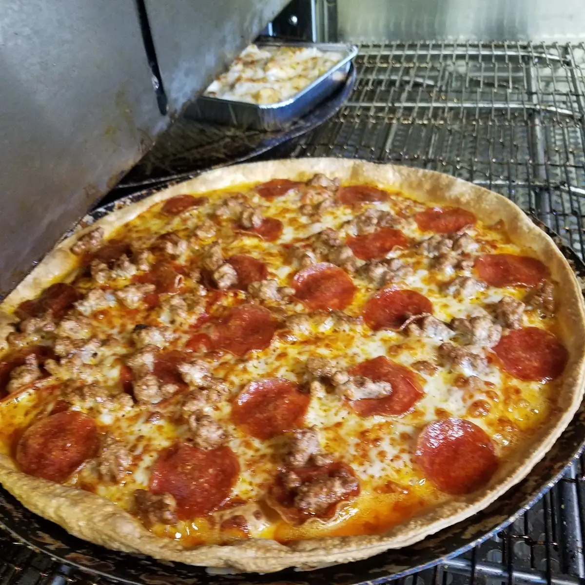 Pepperoni and Sausage Thin Crust