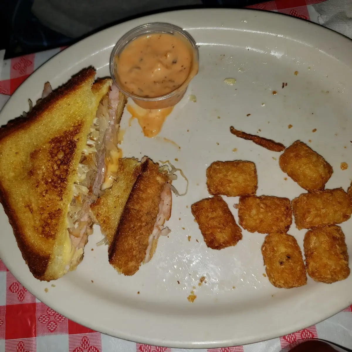 Polish Reuben with Tots