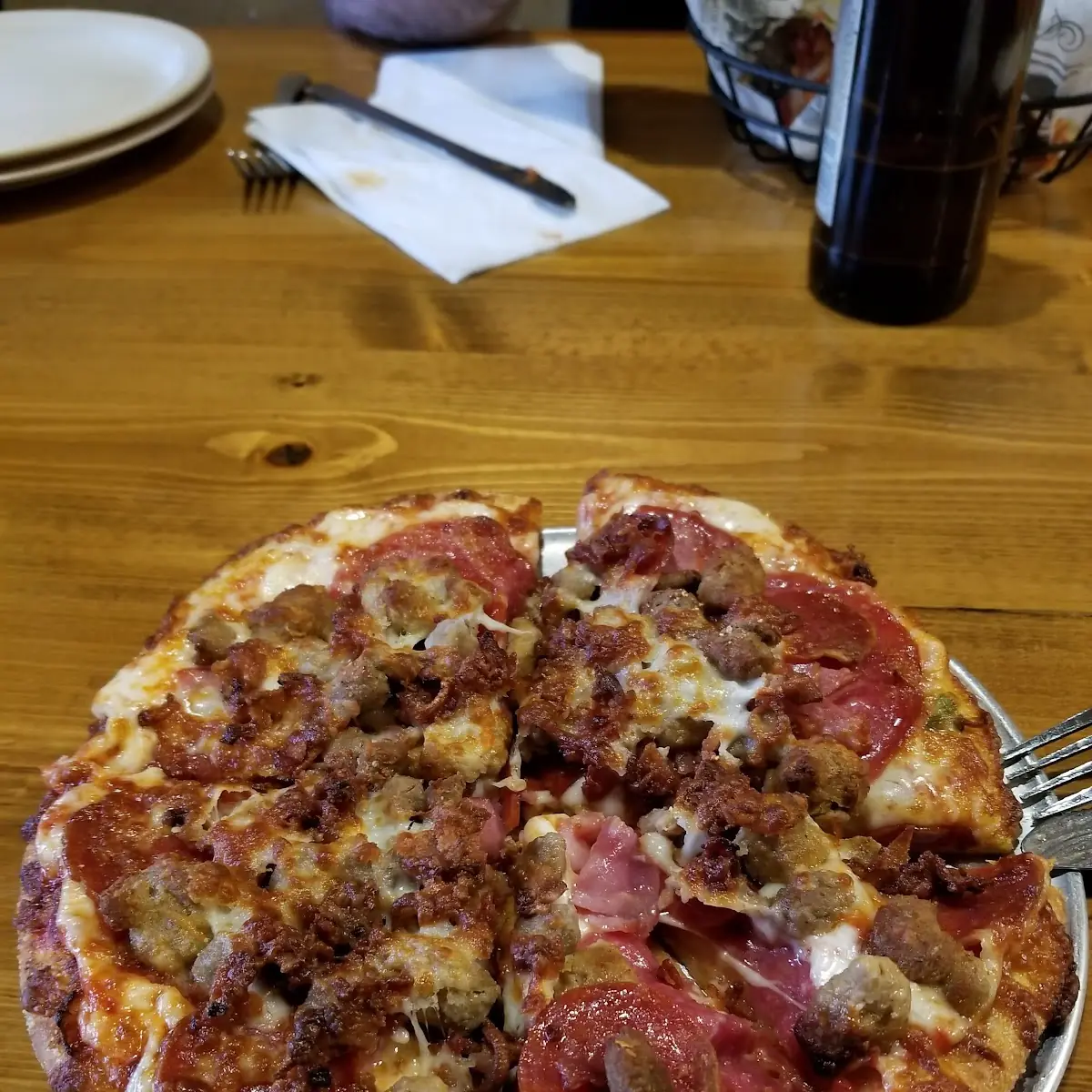 All Meat Mini Pizza