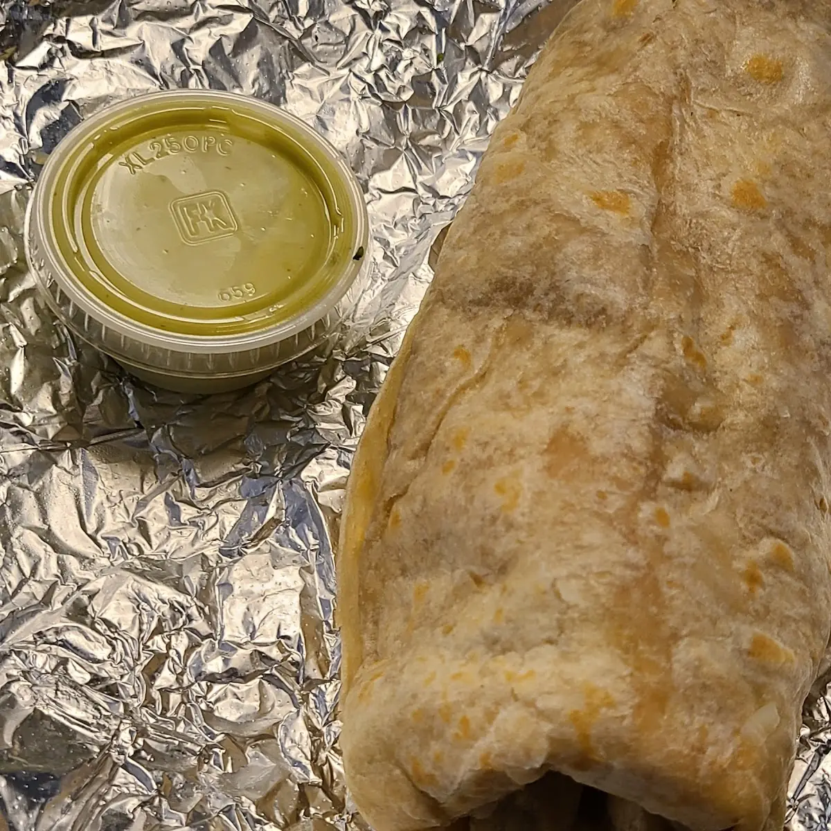 Beef Burrito with Rice and Beans