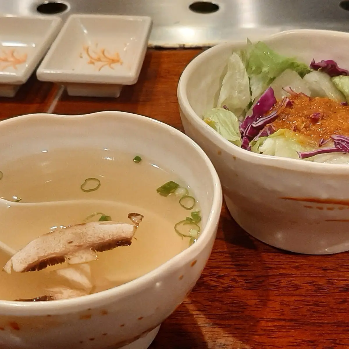 Miso Soup and Salad
