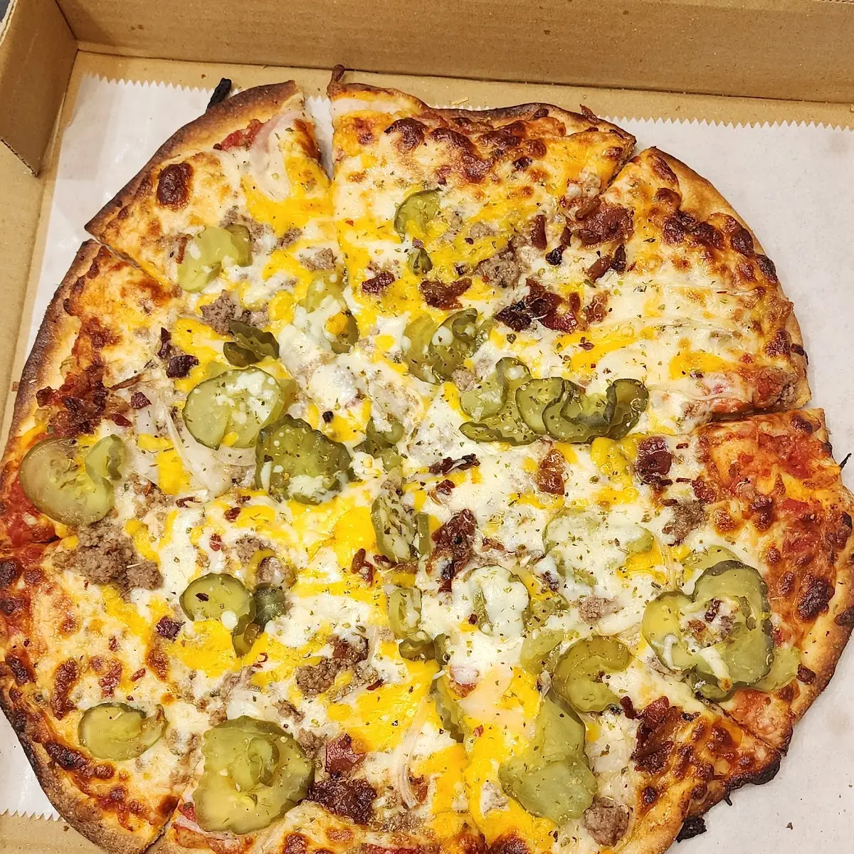 Cheese Burger Pizza