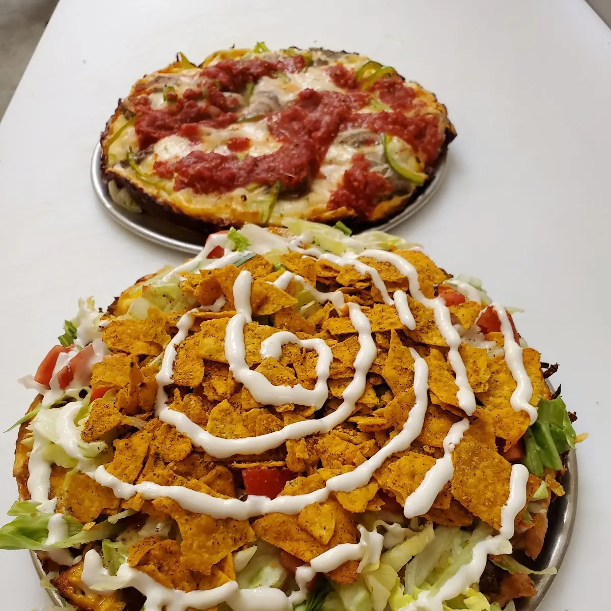 Taco Pizza on Detroit Crust