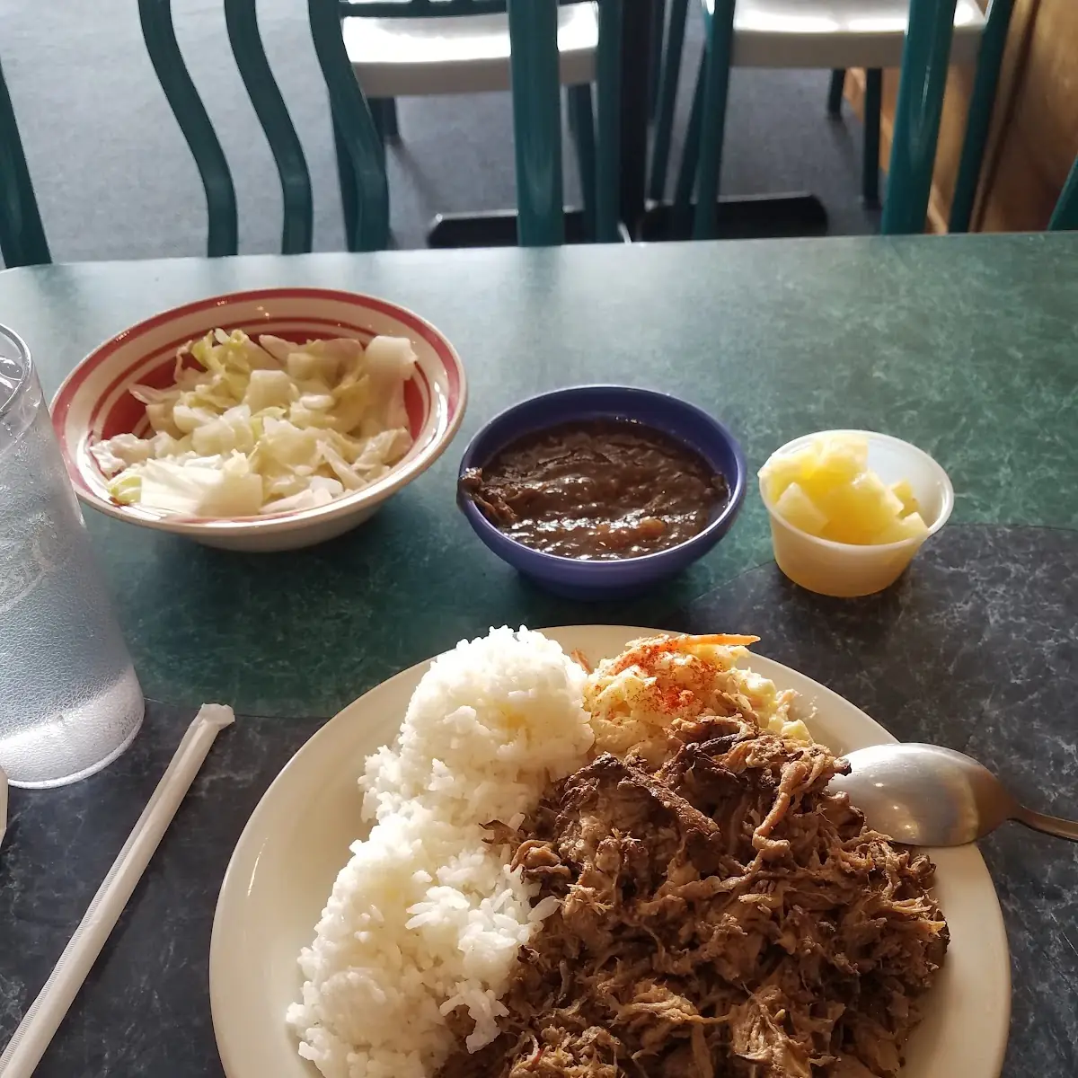 Pulled Pork with Pineapple Sauce on the Side