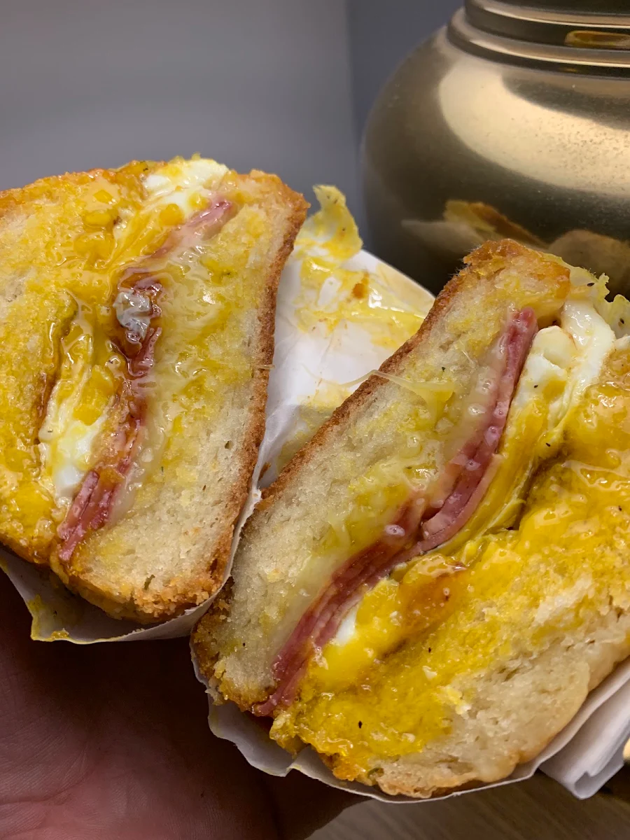 Bacon Egg and Cheese on a Biscuit
