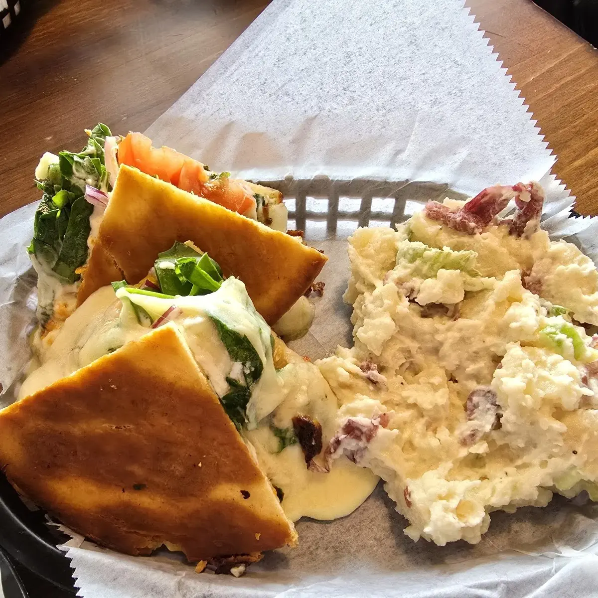 Grilled Cheese & Veggies Flatbread