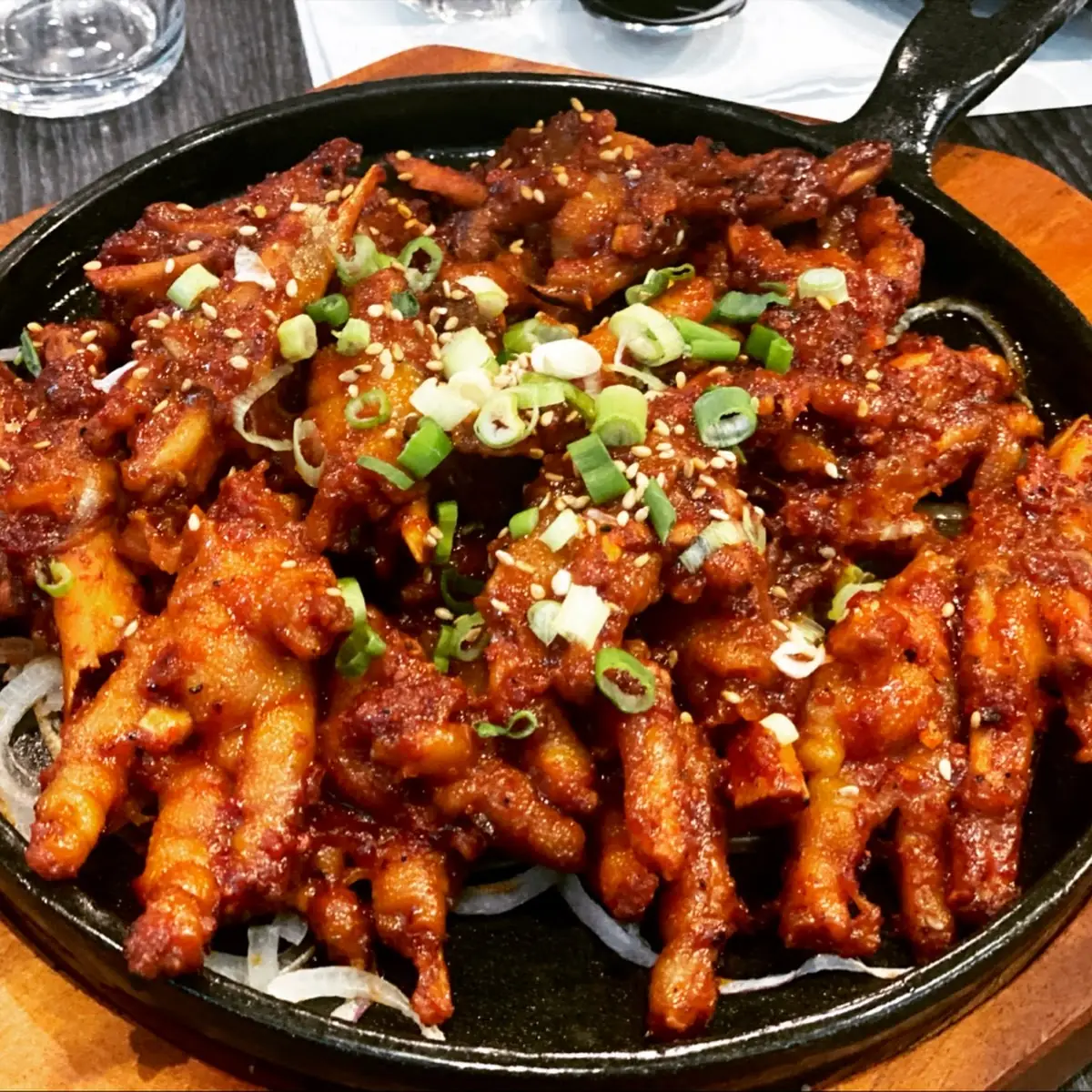 grilled spicy chicken feet 직화 불닭발 구이