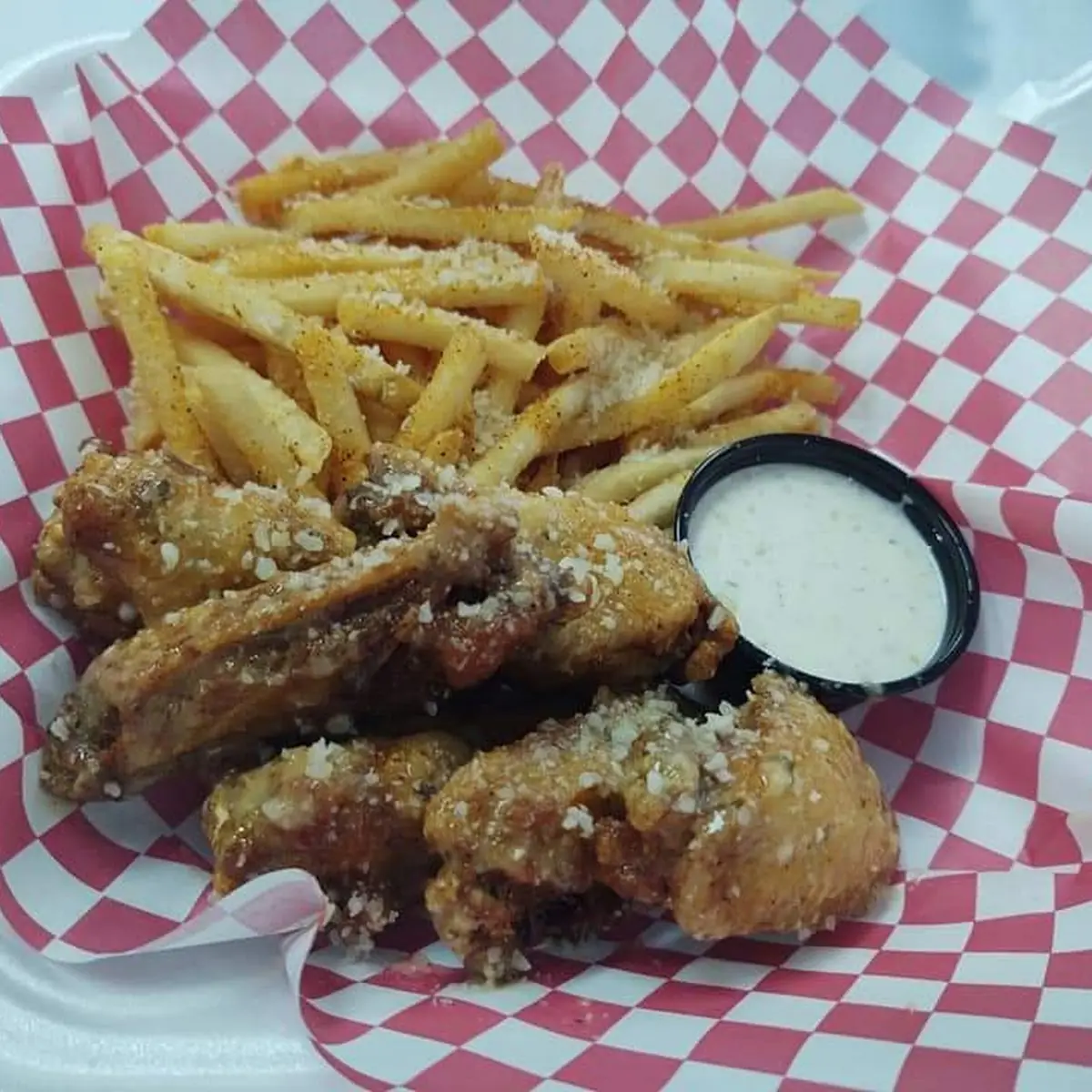 Wings with Side of Fries
