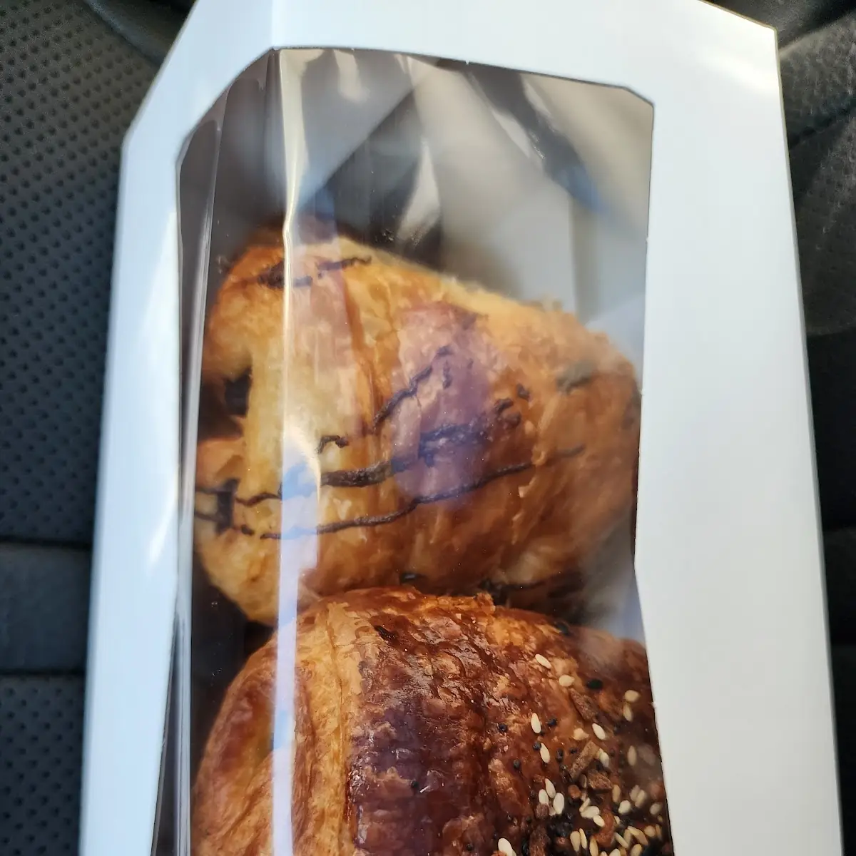 Chocolate Croissant and Everything Croissant
