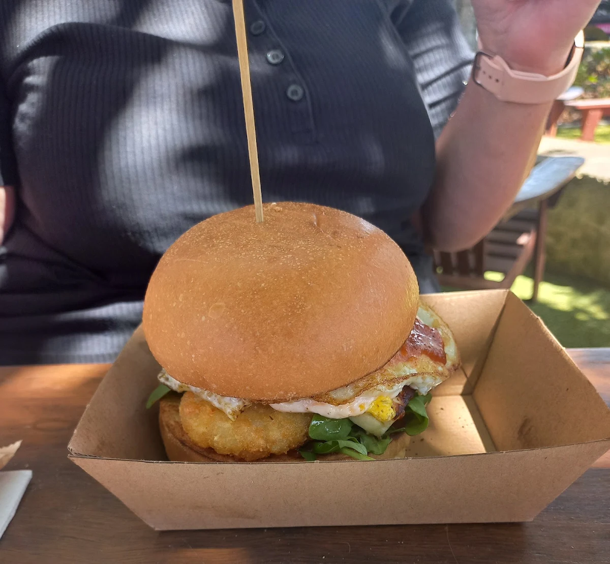 Vego Breakfast Burger, Custard Canteen