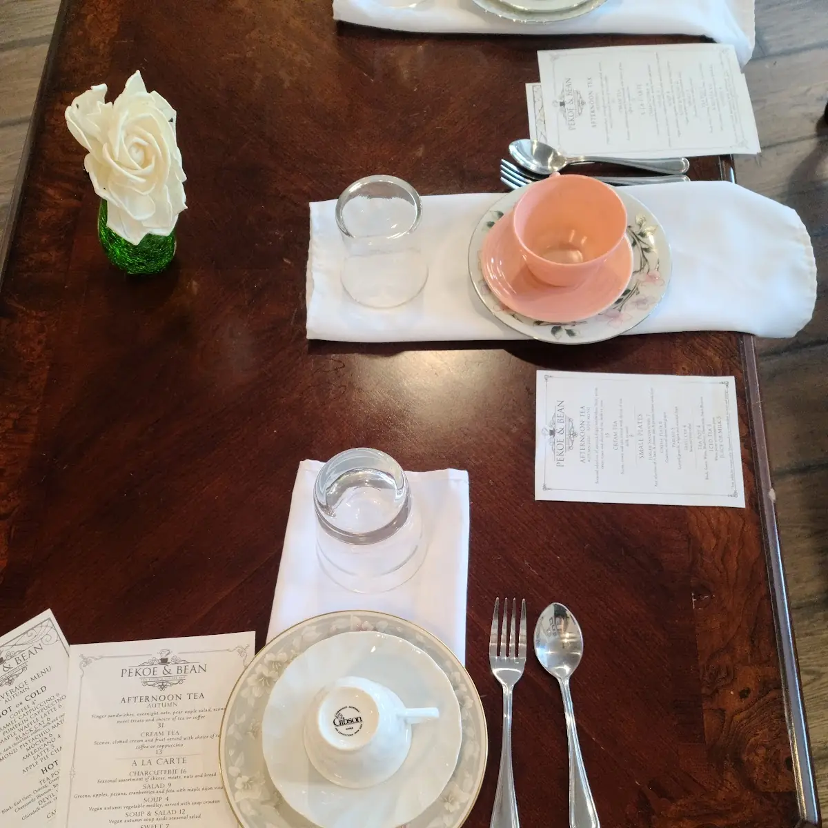 Table Setting for Low Tea