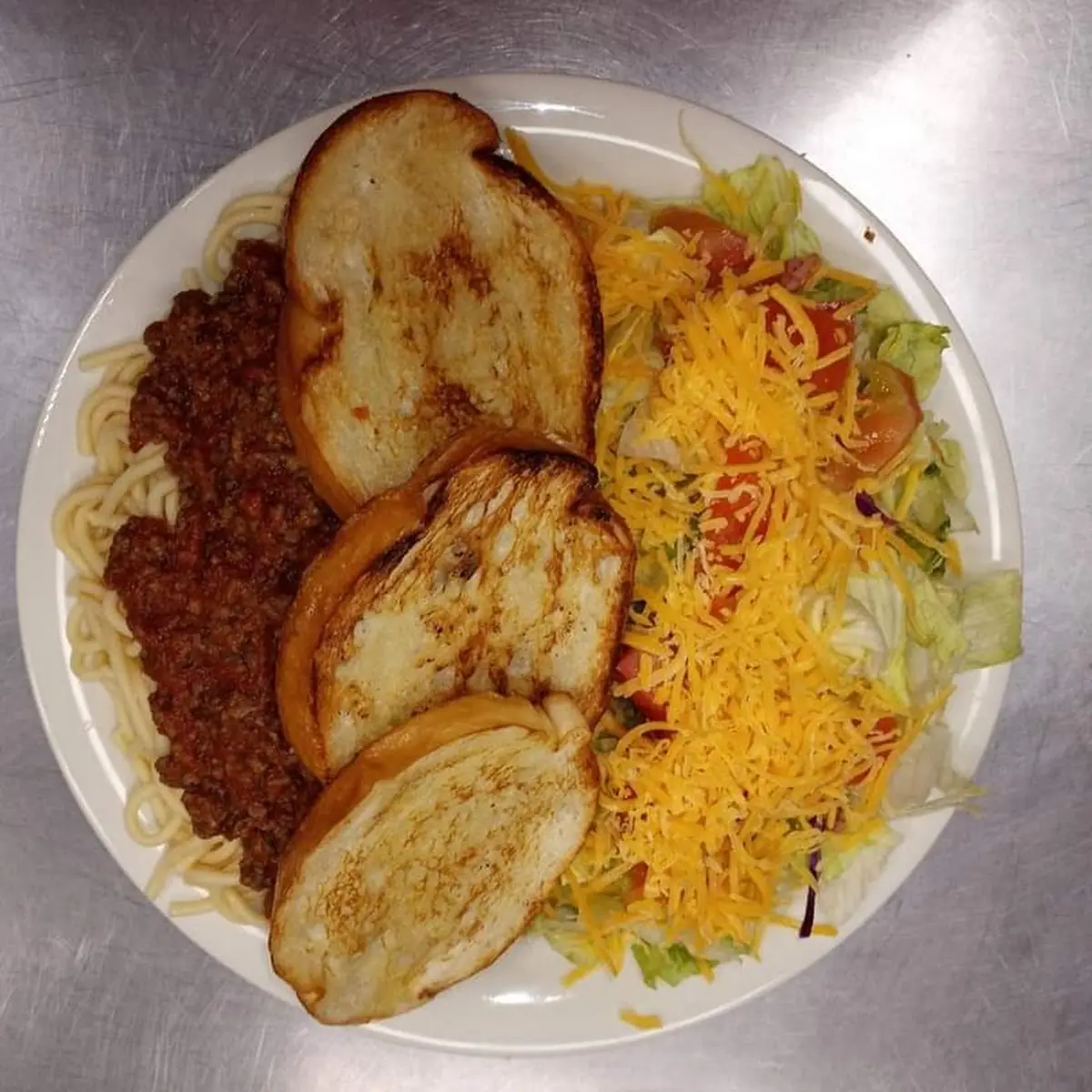 Spaghetti with Texas Toast