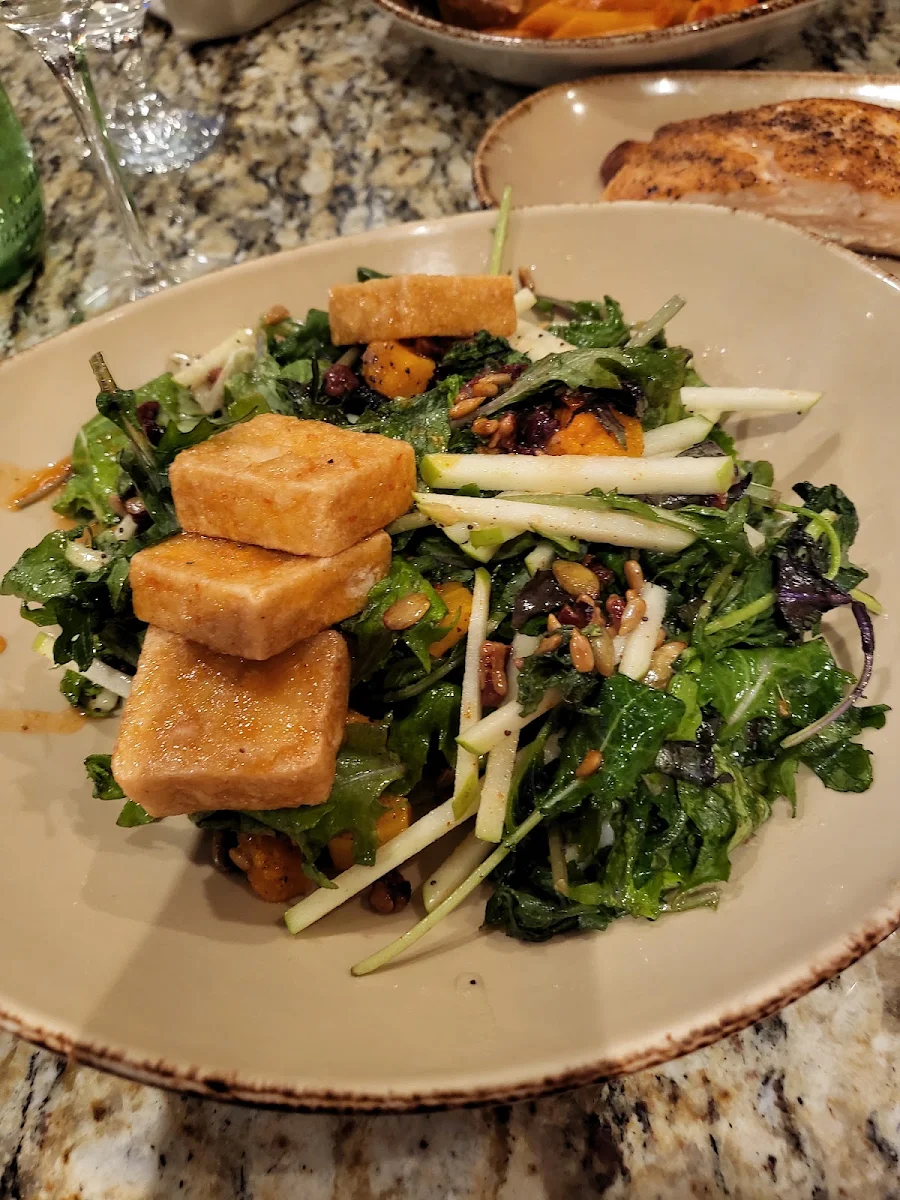 Kale Salad with Tofu, Blaze Bistro and Lounge