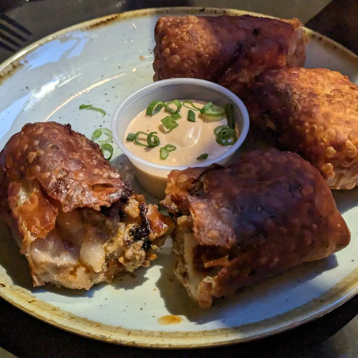 Bacon Cheeseburger Egg Rolls