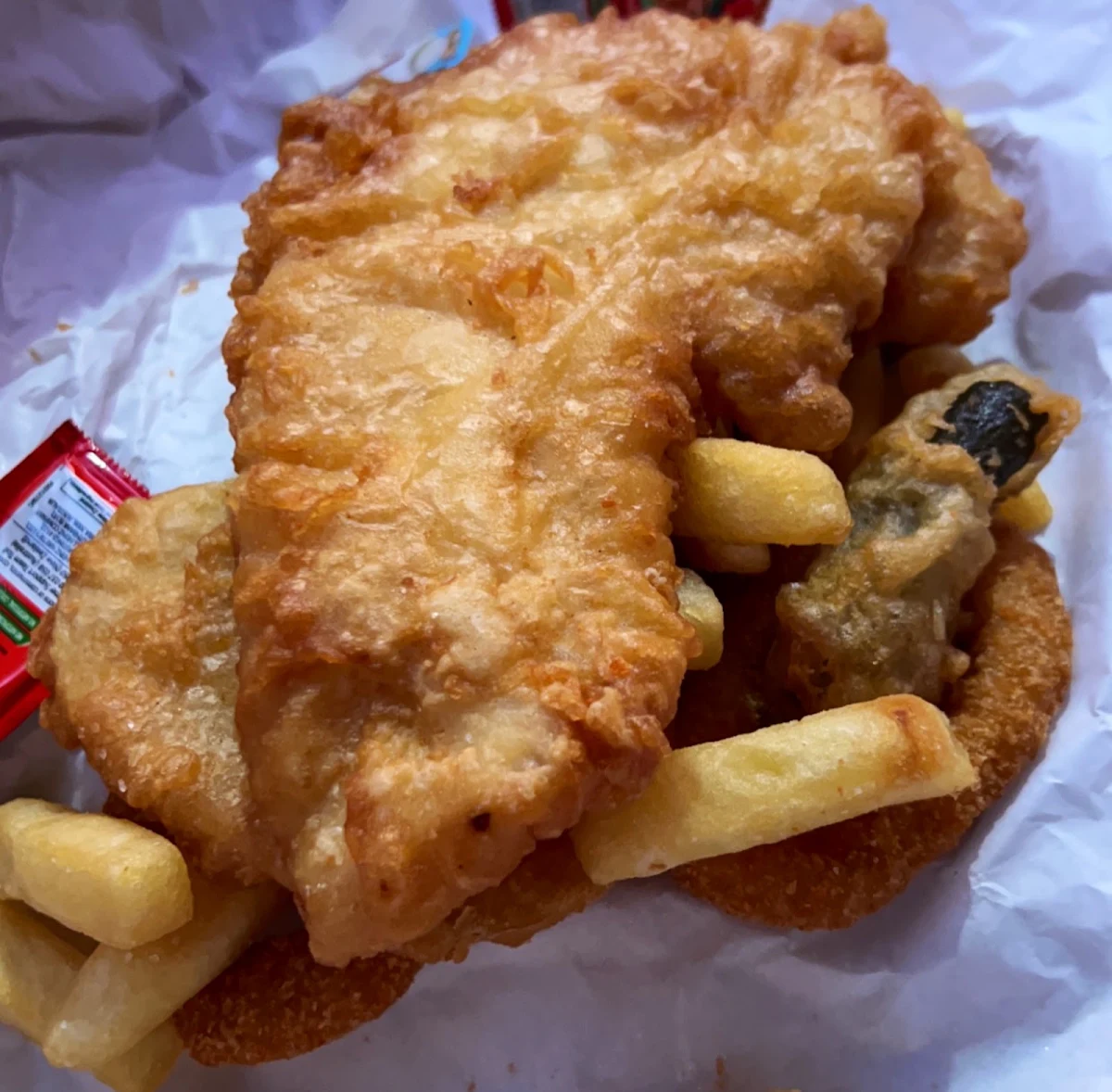 Snapper Fish and Chips, Koi Japanese Fish & Chips