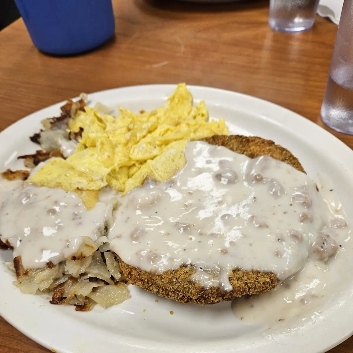 Chicken Fried Steak and Eggs