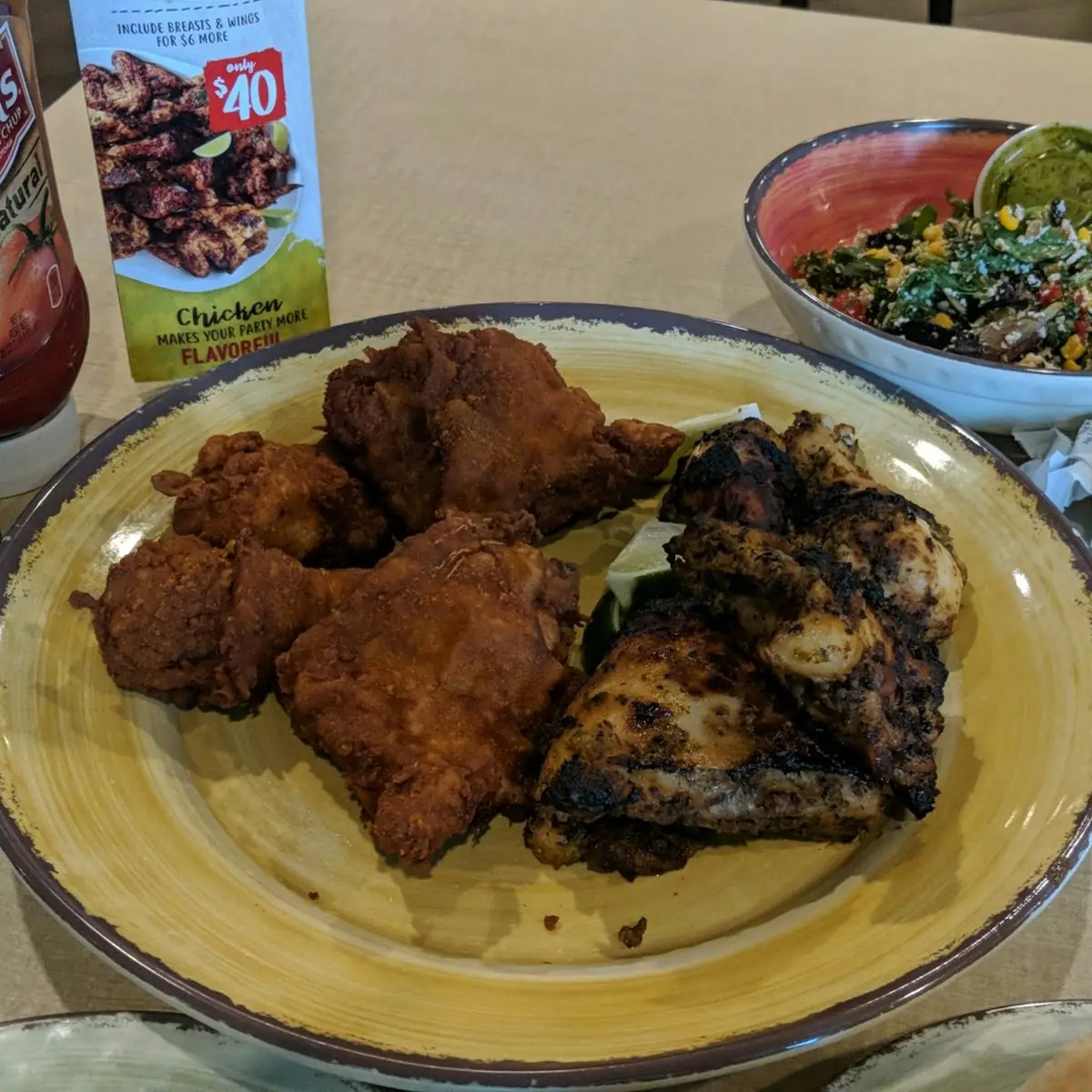 Fried Chicken and Grilled Chicken