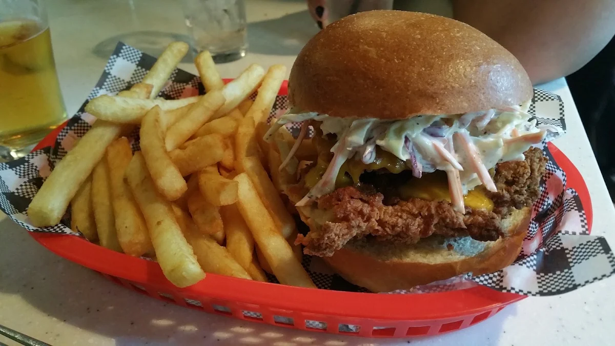 Southern Fried Chicken Burger, The Precinct Hotel