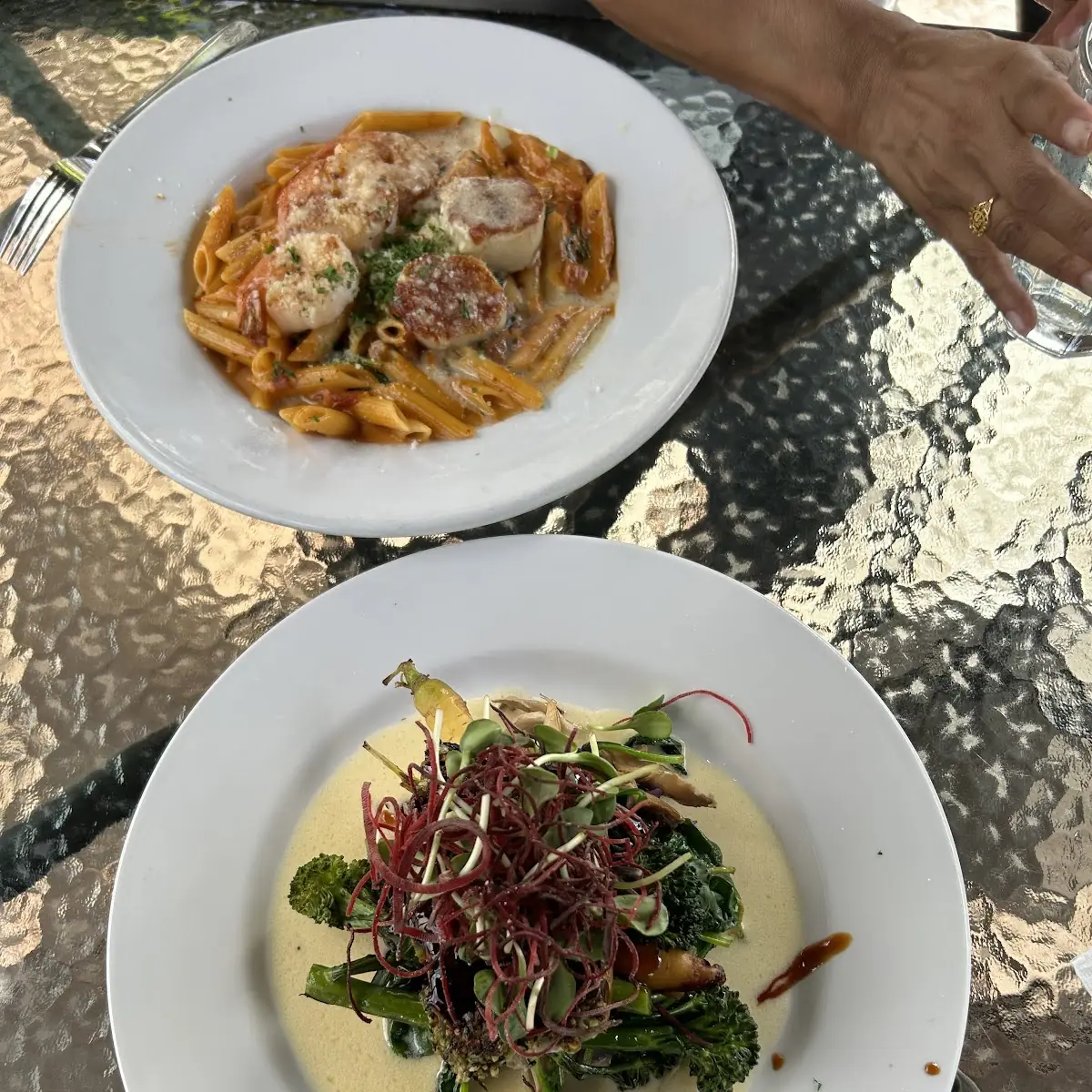 Seafood Linguine Monchong Shrimp and Scallops