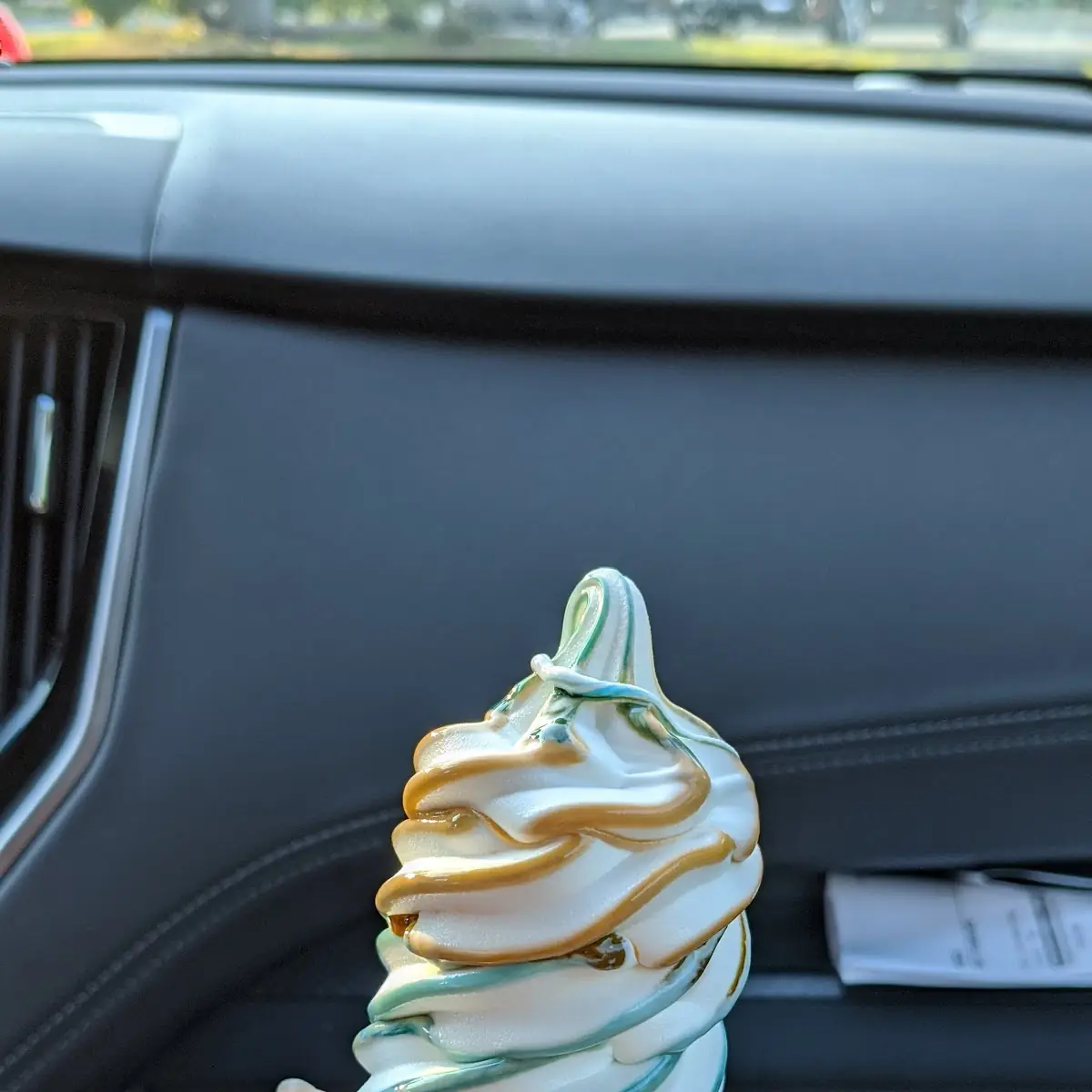 Orange & Blue Raspberry Flavor Burst Cone