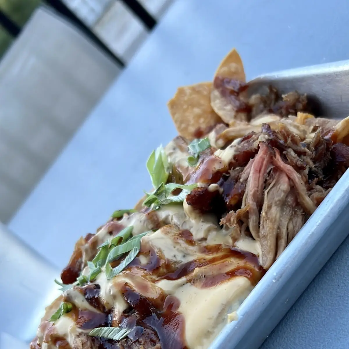 BBQ Pork Nachos or BBQ Pork Fries