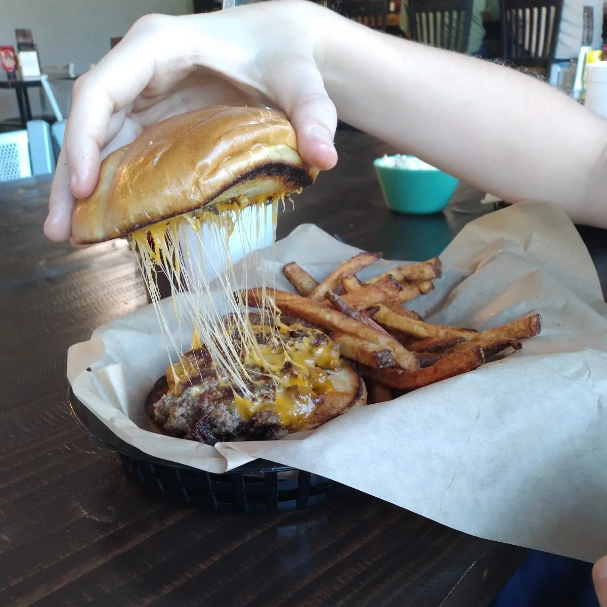 Cheese Burger Basket